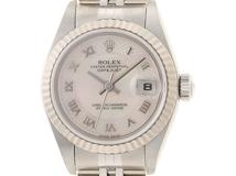 Y番　ROLEX　ロレックス　デイトジャスト26　79174　ピンクシェル文字盤　ステンレススチール　レディース　自動巻き　腕時計（2148103806148）【200】C