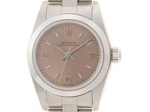 Y番 ROLEX ロレックス 腕時計 レディース オイスターパーペチュアル 76080 ピンク文字盤 ステンレススチール 2148103806162【430】
