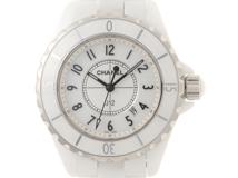 CHANEL シャネル J12 33MM H0968 新文字盤 ホワイト CE/SS セラミック/ステンレススチール クォーツ 【460】2148103806322