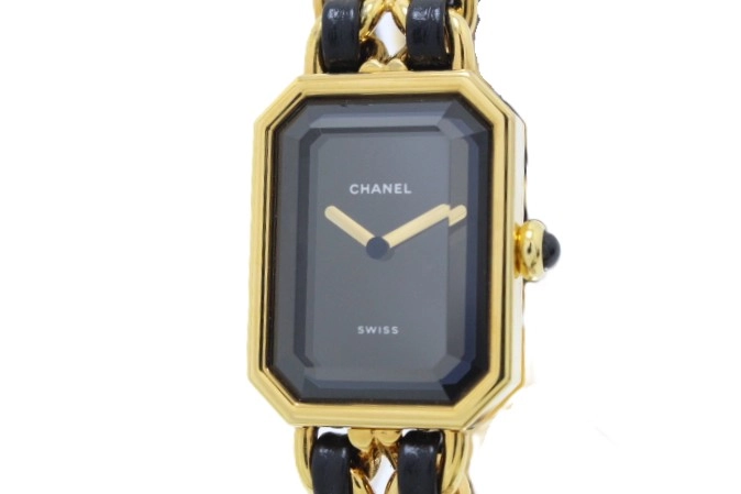 CHANEL シャネル プルミエールS H0001 GP/レザー クォーツ【460】2148103806339