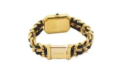CHANEL シャネル プルミエールS H0001 GP/レザー クォーツ【460】2148103806339
