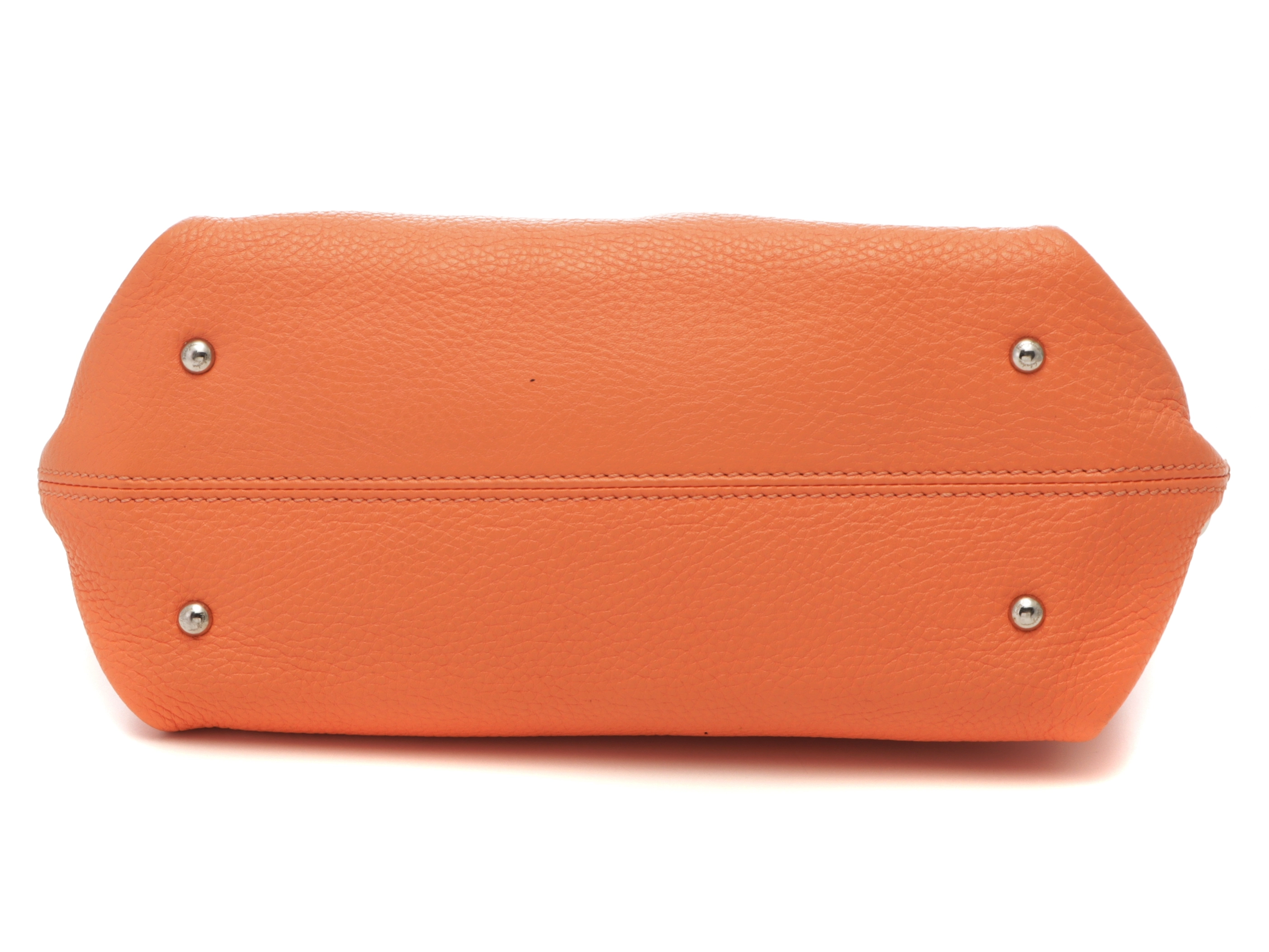 Salvatore Ferragamo サルヴァトーレ フェラガモ ソフィア ガンチーニ 2WAY ハンドバッグ ショルダーバッグ オレンジ レザー【473】