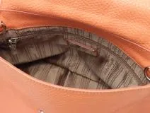 Salvatore Ferragamo サルヴァトーレ フェラガモ ソフィア ガンチーニ 2WAY ハンドバッグ ショルダーバッグ オレンジ レザー【473】