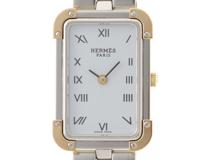 HERMES　エルメス　クロアジュール　腕時計　レディース　クォーツ　ＳＳ/イエローゴールドメッキ　CR1.220　2148103806773　【437】