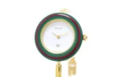 グッチ GUCCI チェンジベゼル 11/12.2 ホワイト GP レディース