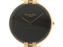 Dior  ディオール　 バギラ　D46-154-4　ブラック文字盤　GP　クオーツ　レディース時計　2148103807169【207】