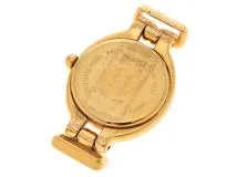 FENDI フェンディ  レディース時計 カメレオン チェンジベルト 640L シルバー文字盤 ゴールドプレート/革 クオーツ【472】UH