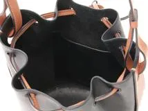 LOEWE　ロエベ　バルーンバッグスモール　ブラック/ブラウン　レザー【430】2148103807305