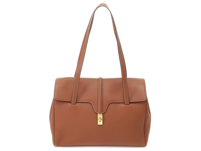 CELINE　セリーヌ　ソフト16　ラージ　トートバッグ　ブラウン　レザー【433】2148103807749
