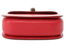 GUCCI　グッチ　バンブー　２wayバッグ　レッド　レザー　【471】　Y