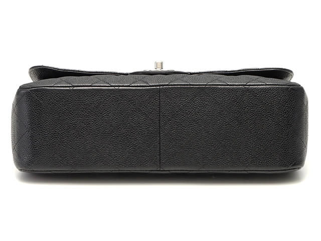 CHANEL シャネル デカマトラッセ30 ＷフラップＷチェーンショルダーバッグ ブラック SV キャビア 2148103809439【431】