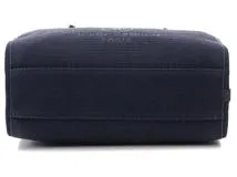CHANEL　シャネル　2wayショルダーバッグ　ドーヴィル　ボウリングバッグ　ネイビー／ＳＶ　キャンバス／レサー　A92749【431】2148103809798