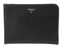 PRADA プラダ ドキュメントケース サフィアーノトラベル  ブラック サフィアーノレザー 2148103809811【433】