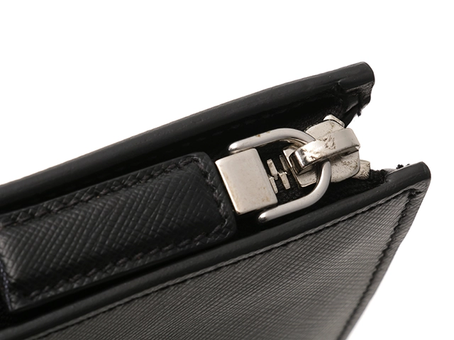 PRADA プラダ ドキュメントケース サフィアーノトラベル  ブラック サフィアーノレザー 2148103809811【433】