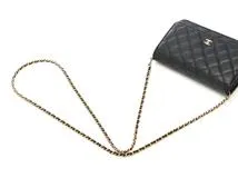 CHANEL　シャネル　マトラッセ　チェーンウォレット　ブラック　GP金具　キャビア【433】2148103810244