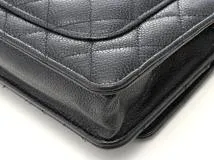 CHANEL　シャネル　マトラッセ　チェーンウォレット　ブラック　GP金具　キャビア【471】2148103810244