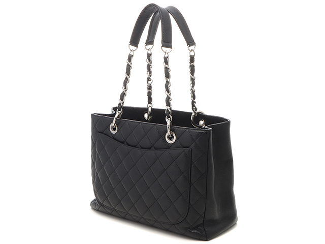CHANEL シャネル マトラッセ GTSトートバッグ ブラック／SV