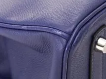 HERMES エルメス ハンドバッグ バーキン30 ブルーアンクル ヴォーエプソン シルバー金具 D刻印 2148103810596【430】