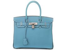 HERMES　エルメス　バッグ　バーキンヴェルソ30　トゴ　ブルージーン/ブルーインディゴ　SV金具　□I刻印【431】2148103810602