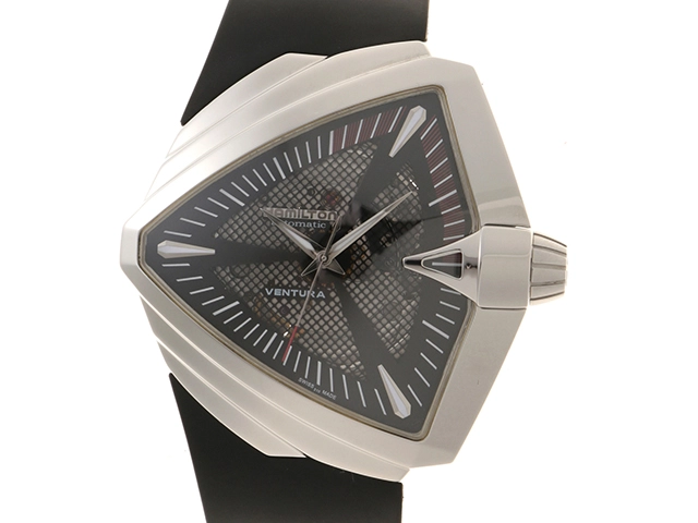HAMILTON　ハミルトン　メンズ腕時計　ベンチュラXXL　ステンレススチール　H246551　自動巻き　ブラック文字盤　2148103811265　【205】