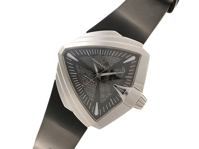 HAMILTON　ハミルトン　メンズ腕時計　ベンチュラXXL　ステンレススチール　H246551　自動巻き　ブラック文字盤　2148103811265　【205】