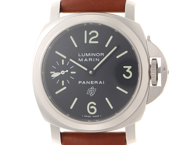 2018年ギャランティー PANERAI パネライ ルミノール マリーナ ロゴ アッチャイオ 手巻き  100m防水 SS  PAM01005 【432】