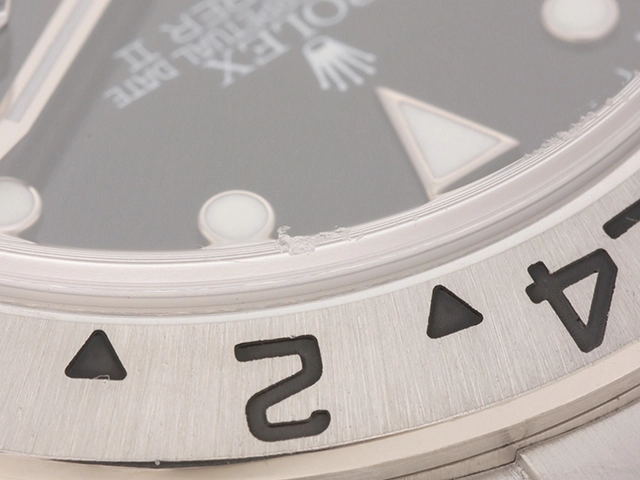 D番2006年並行品 ROLEX ロレックス 腕時計 エクスプローラーII 16570 ステンレス ブラック文字盤 自動巻き ルーレット無し【472】SJ