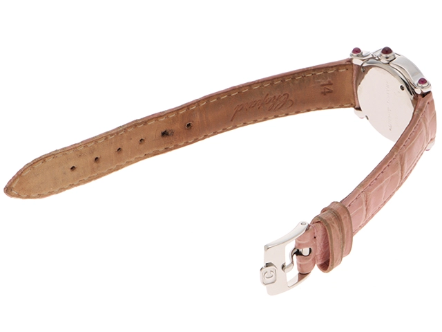 Chopard 　　ショパール 　 ハッピースポーツ 　　5Pダイヤ     ホワイト文字盤  　　SS/アリゲーターレザー 　　27/8245-21 　　レディース　　【436】　　2148103811654