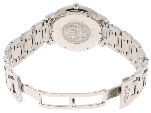 HERMES エルメス クリッパー CP2.810 グレー文字盤/SS 40mm