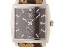 TAG HEUER 　　タグ・ホイヤー　 　モナコ 　パイソン　　 SS/レザー　　WW2115.FC6217　　自動巻き　　メンズ　　【436】　　2148103811739