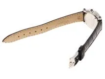 Chopard ショパール ハッピースポーツ ムーンスター　27/8245-23　SS/革　ブラック文字盤　ダイヤモンド ルビー クォーツ　【431】2148103811753