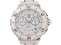TAG HEUER タグ・ホイヤー フォーミュラ1 CAH1213.BA0863 セラミック/SS クオーツ メンズ時計 ホワイト文字盤【430】2148103811814