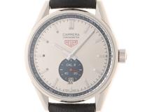 TAG HEUER タグ・ホイヤー カレラ WV5111.FC6350 SS/革 自動巻き メンズ シルバー文字盤【430】2148103812026