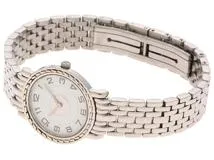 HERMES エルメス セリエ SE4.210 ステンレス/GP ホワイト文字盤 女性用
