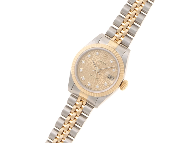 ROLEX ロレックス デイトジャスト 新10PD イエローゴールド/ステンレススチール A番 79173G 自動巻 レディース 【436】 2148103813344
