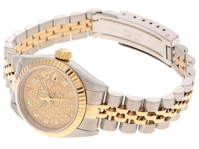 ROLEX ロレックス デイトジャスト 新10PD イエローゴールド/ステンレススチール A番 79173G 自動巻 レディース 【436】 2148103813344
