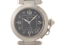 CARTIER　カルティエ　パシャC　W31043M7　自動巻き　ステンレス　ブラック文字盤　 100m防水　 日付表示　【432】
