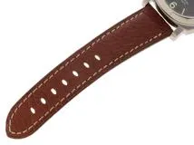 Q番　PANERAI　パネライ　時計　ルミノール マリーナ　PAM00048　ブラック文字盤　ステンレススチール/クロコダイルレザー　自動巻き