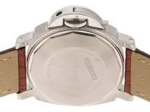 Q番　PANERAI　パネライ　時計　ルミノール マリーナ　PAM00048　ブラック文字盤　ステンレススチール/クロコダイルレザー　自動巻き