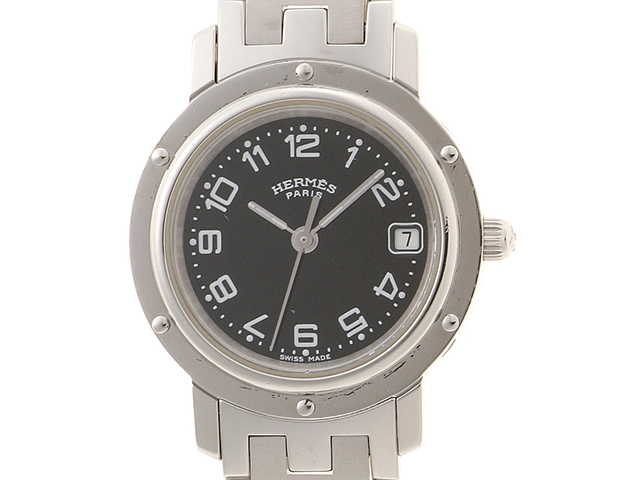 HERMES エルメス クリッパー CL4.210 SS レディース クォーツ 【436  