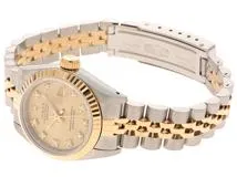 L番 ROLEX ロレックス 腕時計 デイトジャスト26 69173G K18イエローゴールド/ステンレス シャンパン10Pダイヤモンド文字盤 自動巻き【472】SJ