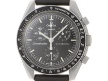 swatch　スウォッチ　MOONSWATCH MISSION TO THE MOON OMEGAコラボ　SO33M100　バイオセラミック/ベルクロストラップ　男性用クオーツ時計【473】