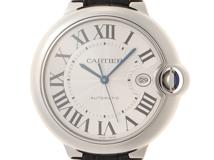 Cartier　カルティエ　時計　バロンブルーLM　W69016Z4　メンズ　自動巻き　SS/レザー　シルバー文字盤【431】2148103815072