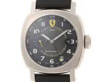 PANERAI　パネライ　フェラーリ　スクーデリアGMT　自動巻き　100ｍ　ステンレス　ブラック　限定生産500本　FER00009　【432】