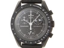 swatch×OMEGA スウォッチ×オメガ MOONSWATCH MISSION TO THE MOONPHASE NEW Snoopy SO33B700 Bioceramic/ブラックVELCRO® クォーツ 【460】2148103815430