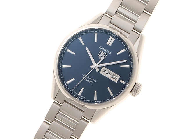 TAG　HEUER　タグホイヤー　カレラ　キャリバー５　WAR201E.BA0723　SS　ブルー　メンズ　自動巻き2148103815546【432】