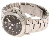 PANERAI パネライ 腕時計 2006年並行品 ルミノール GMT PAM00160 ステンレス ブラック文字盤 自動巻き【472】SJ
