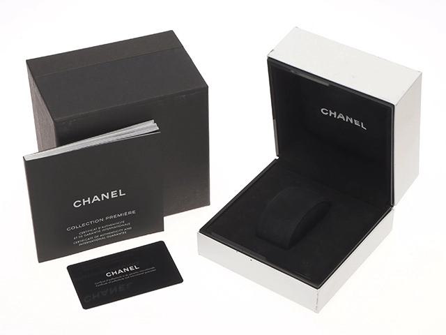 CHANEL　シャネル　プルミエールM　H0451　ステンレス/カワ　SS/革　ブラック　レディース　クオーツ【432】2148103815614