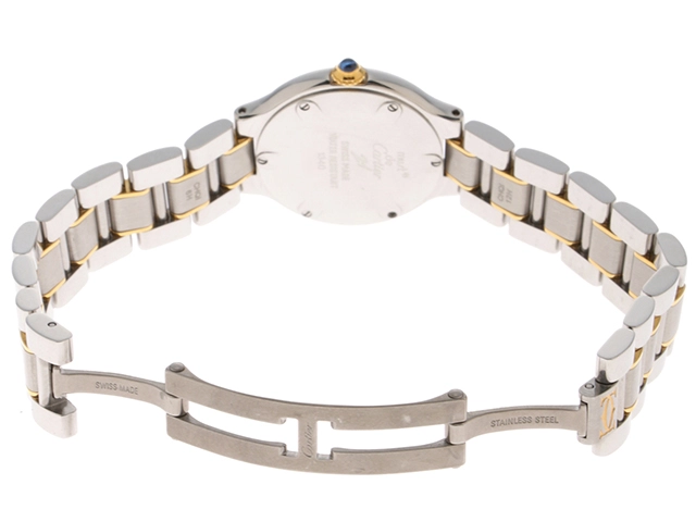 Cartier カルティエ マスト21SM W1007521 SS ステンレススチール 金メッキ シルバー文字盤 クォーツ 【460】2148103815652