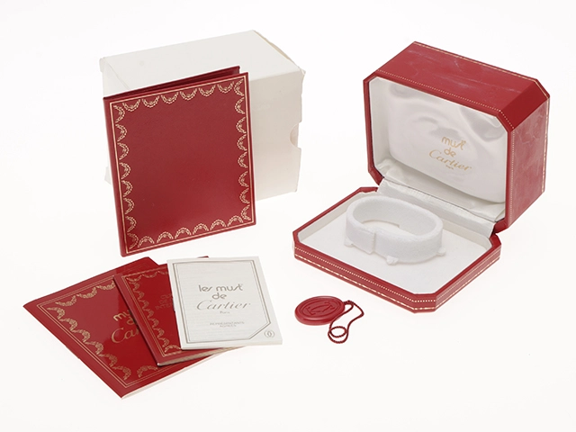 Cartier カルティエ マスト21SM W1007521 SS ステンレススチール 金メッキ シルバー文字盤 クォーツ 【460】2148103815652